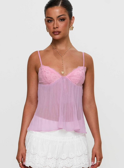 EFFINI Laced Pleat Top