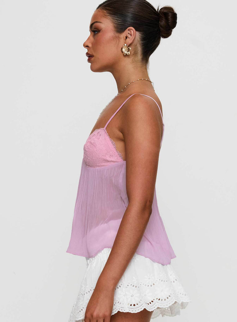 EFFINI Laced Pleat Top