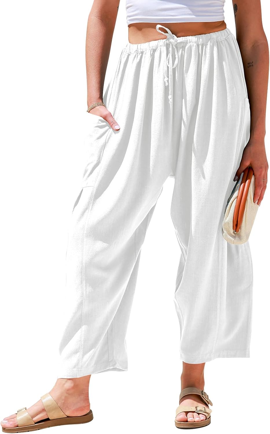 Effini Wide Linen Pants
